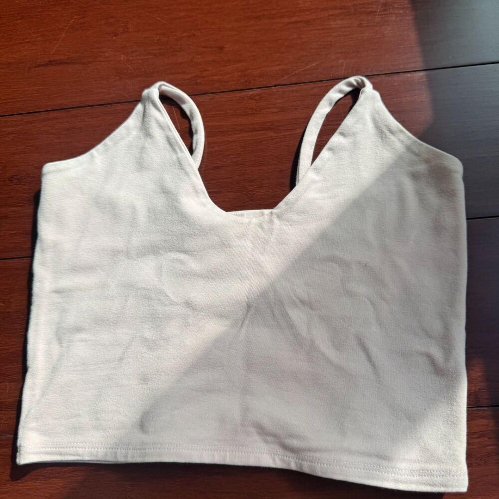 Groceries Apparel Women's Light Pink Workout Crop-top Bra XS
